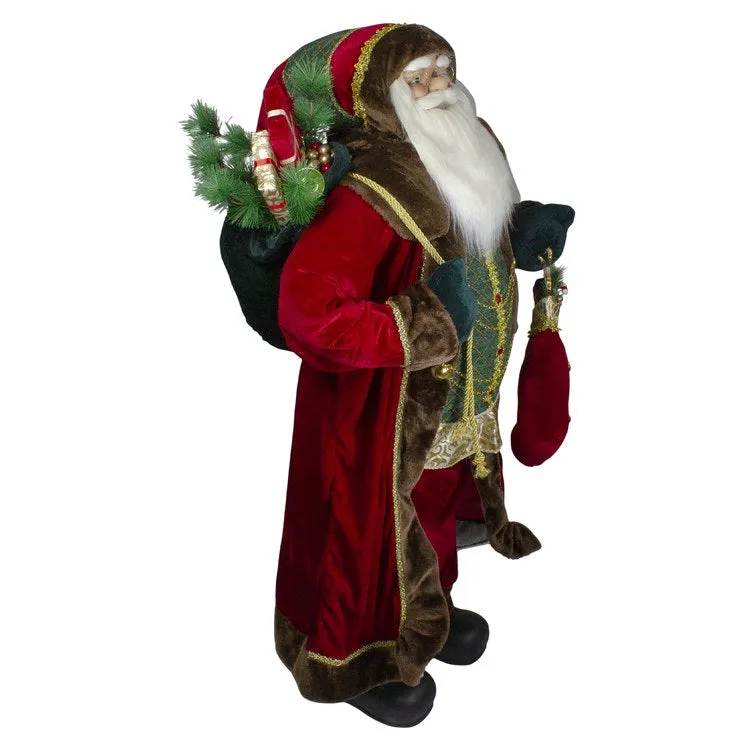 4' Standing Santa Christmas Figurine with Presents