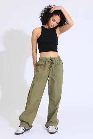 90's Baggy Cargo Pant - Dusty Olive