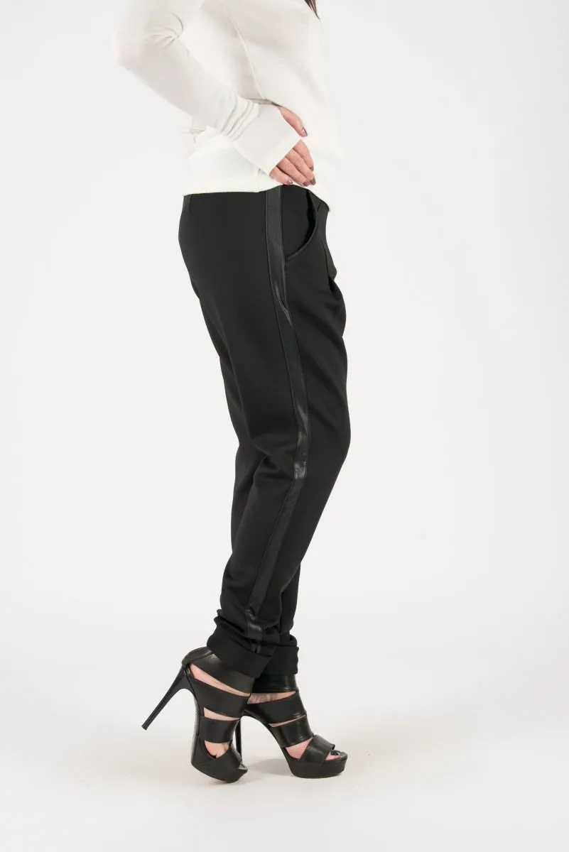 Black Neoprene Pants Josefin