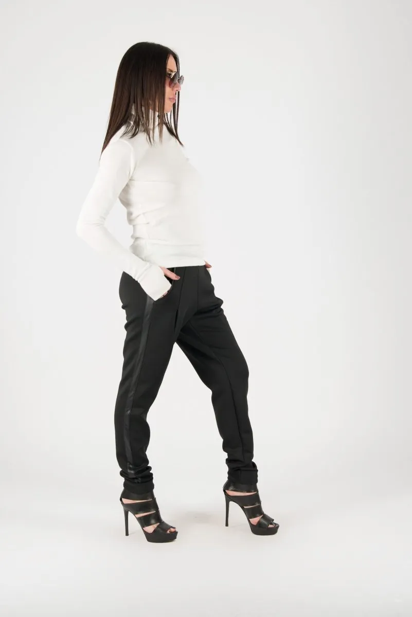 Black Neoprene Pants Josefin