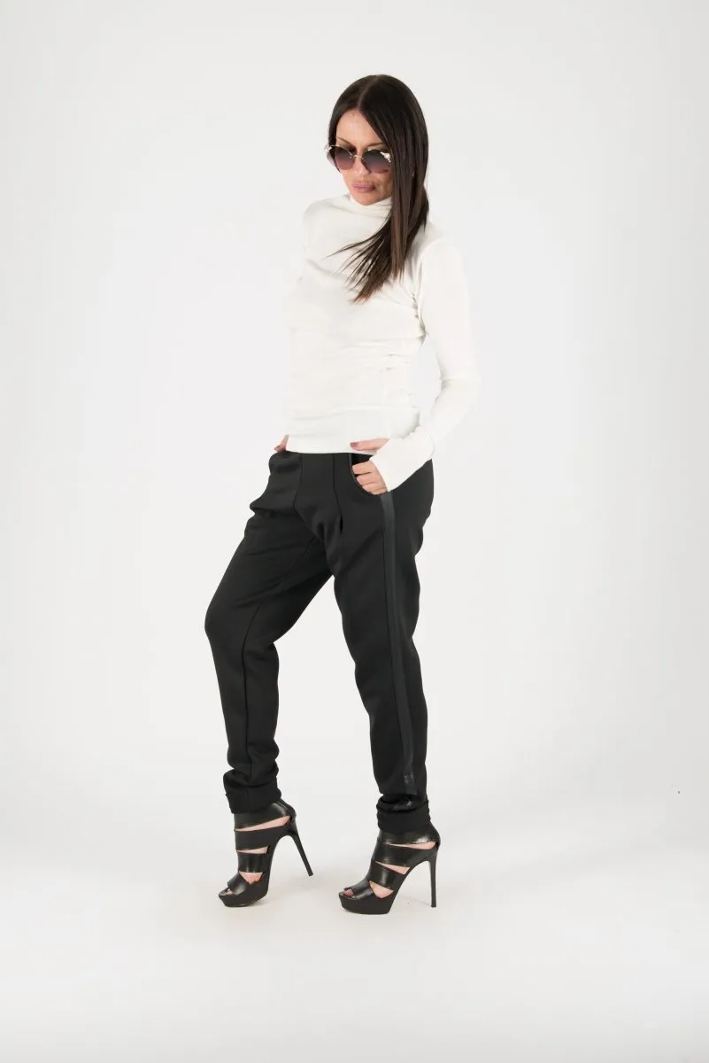 Black Neoprene Pants Josefin