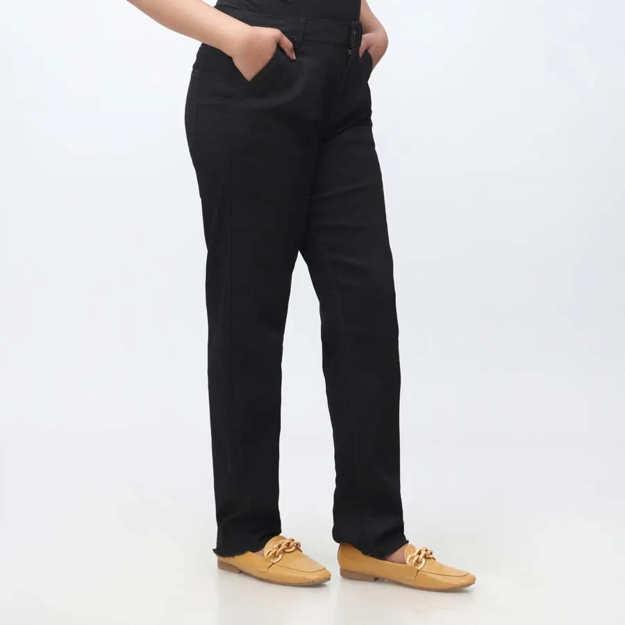 Black Regular Fit Denim Pant PW3682