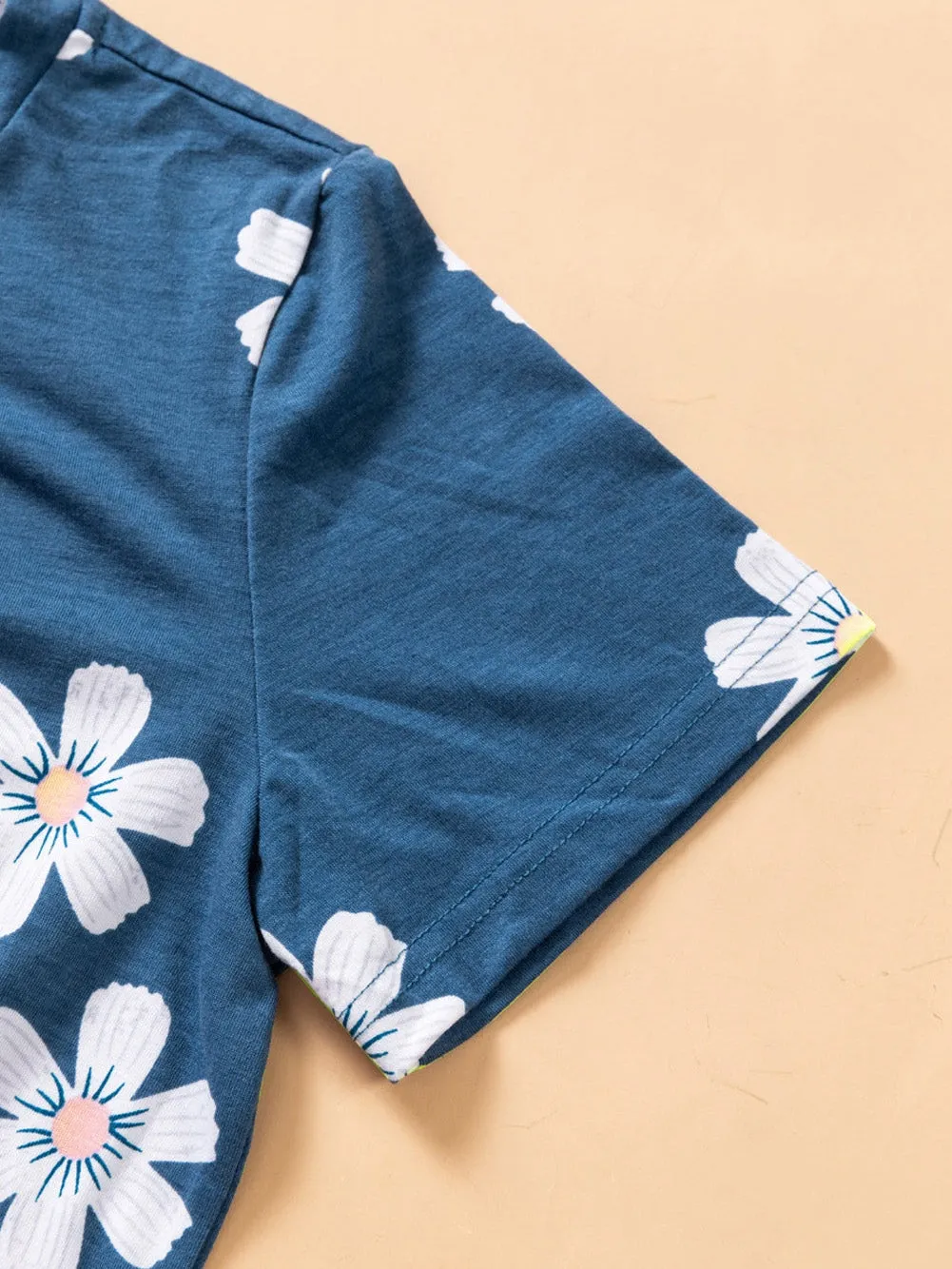 Blue Blossom Printed Top