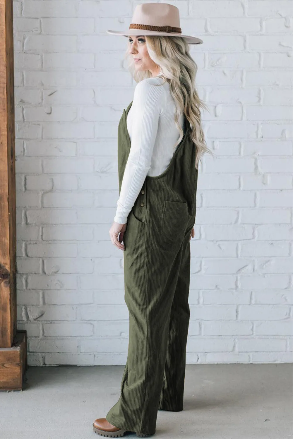 Bohemian Style Corduroy Jumpsuit