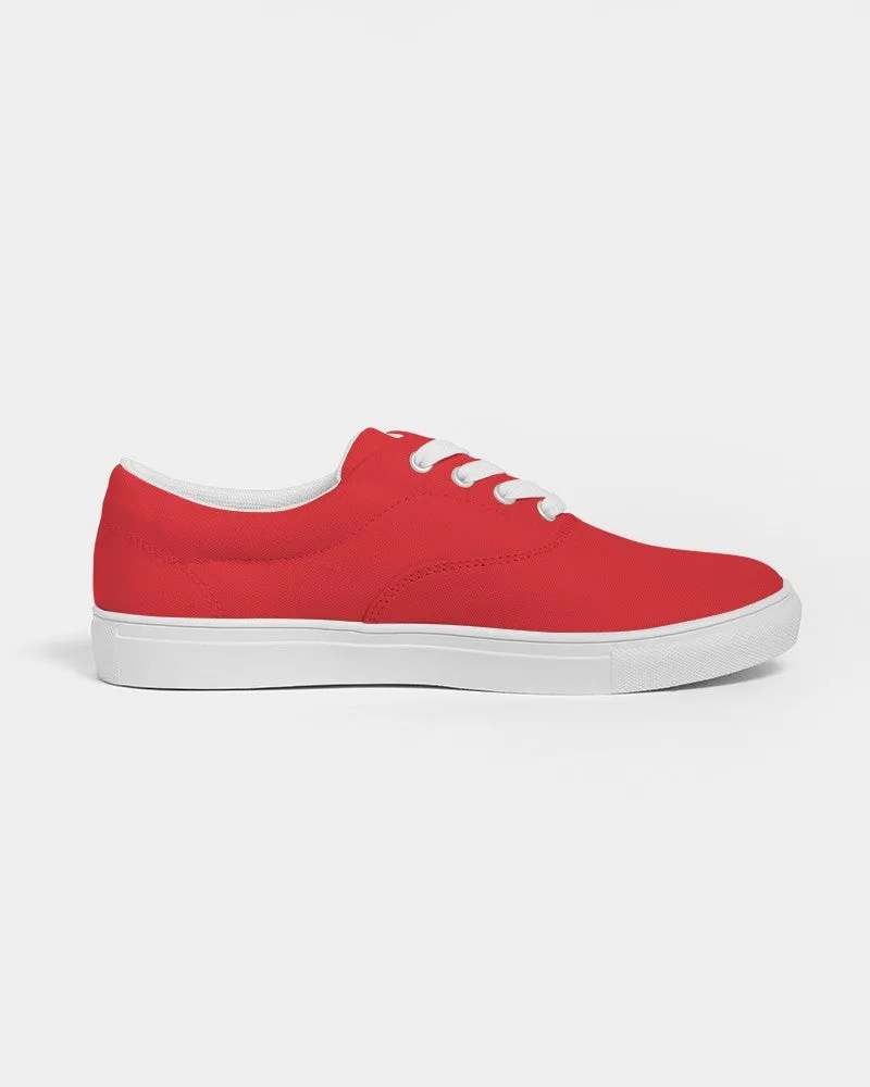 Bright Red Men's Canvas Sneakers | Men's | Bright Pure Red | C0M100Y100K0