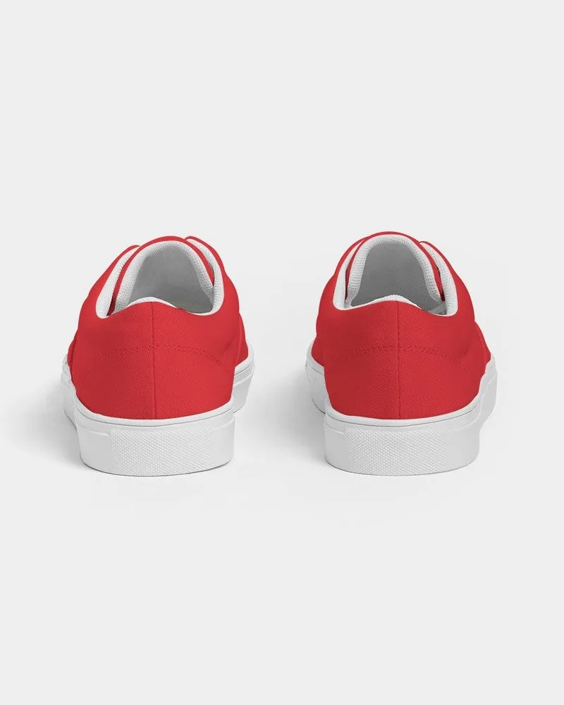 Bright Red Men's Canvas Sneakers | Men's | Bright Pure Red | C0M100Y100K0