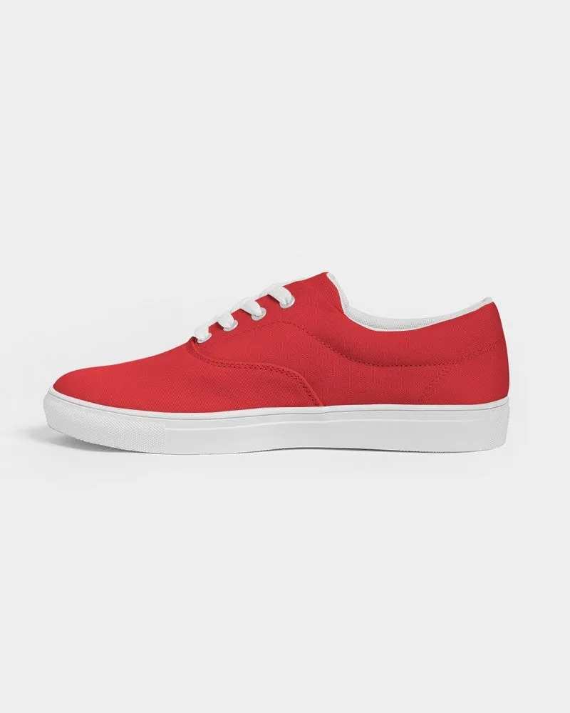 Bright Red Men's Canvas Sneakers | Men's | Bright Pure Red | C0M100Y100K0