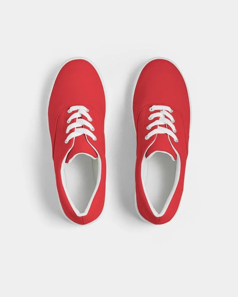 Bright Red Men's Canvas Sneakers | Men's | Bright Pure Red | C0M100Y100K0