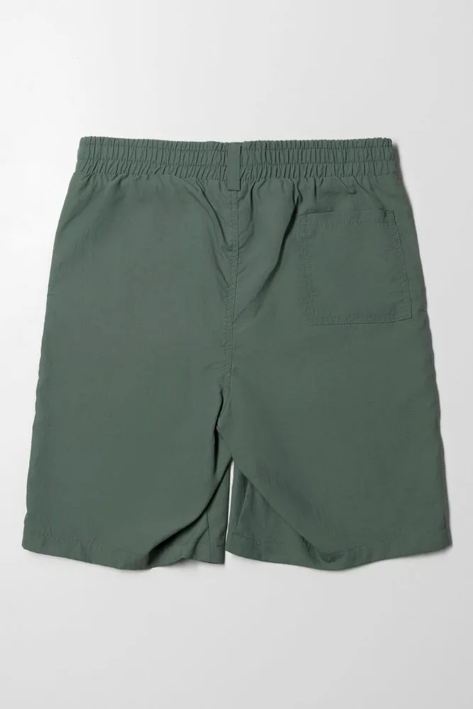 Cargo Belted Short Dark Green