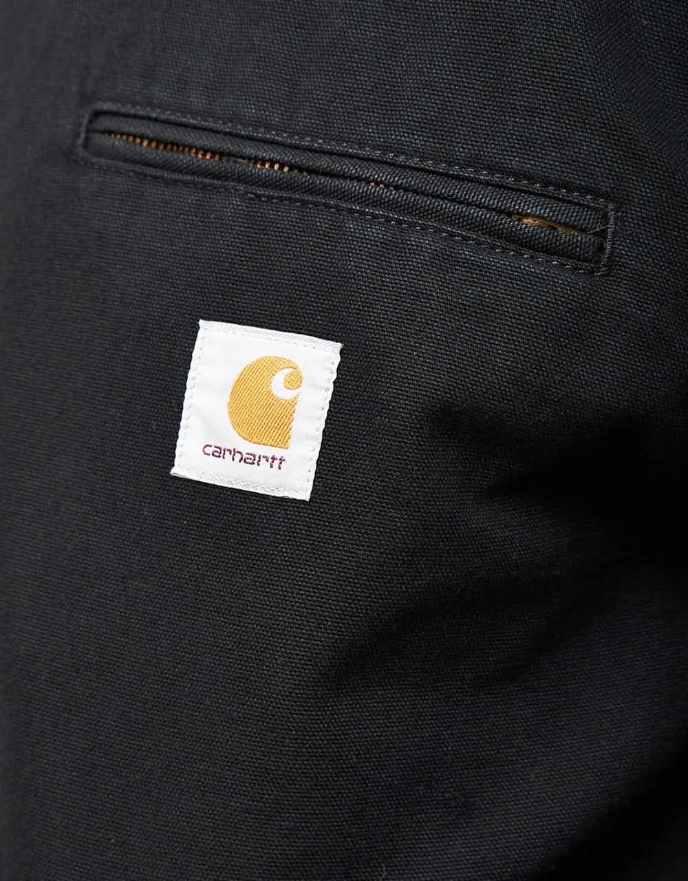 Carhartt WIP OG Detroit Jacket - Black/Black (Aged Canvas)