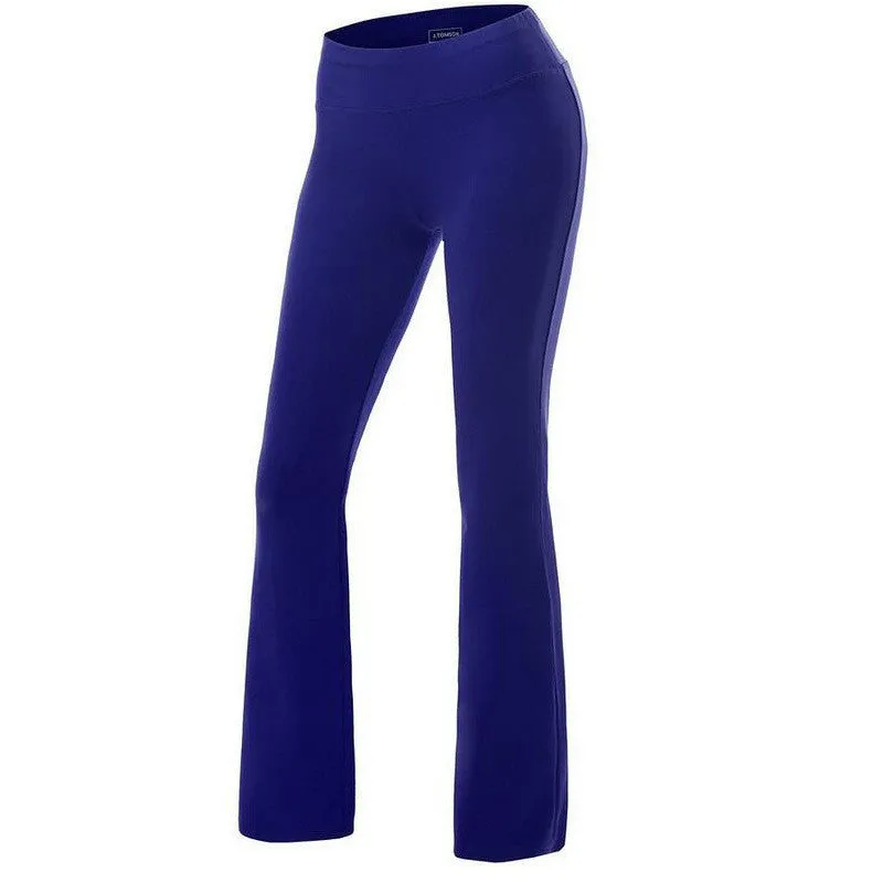 Casual Pure Color Wide Leg Sports Yoga Pants