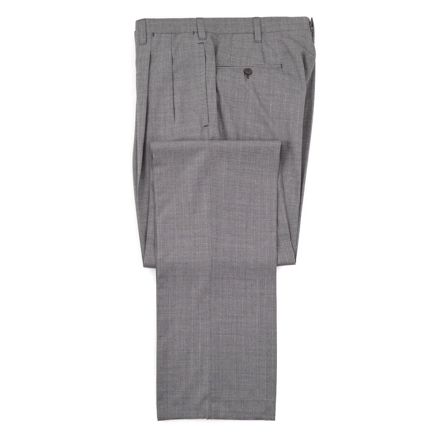 Cesare Attolini Lighter Gray Striped Wool Suit