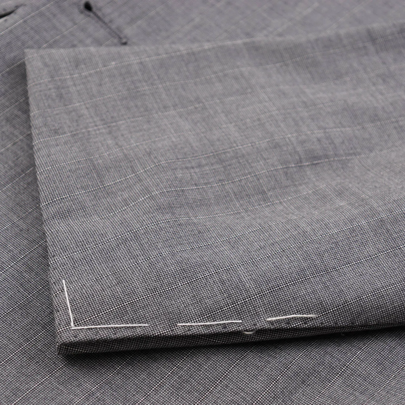 Cesare Attolini Lighter Gray Striped Wool Suit