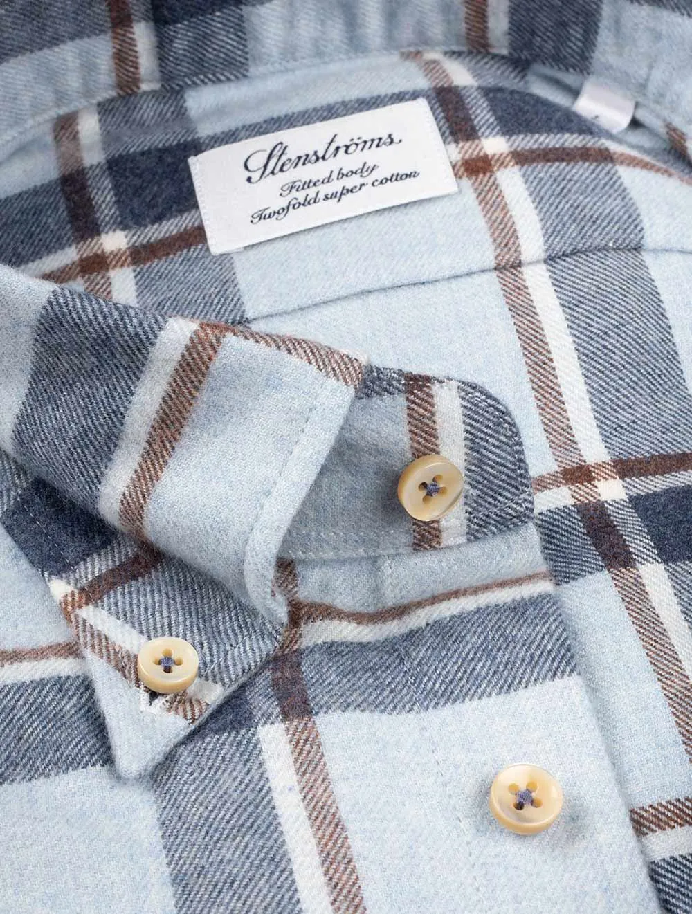 Checked Flannel Shirt Blue