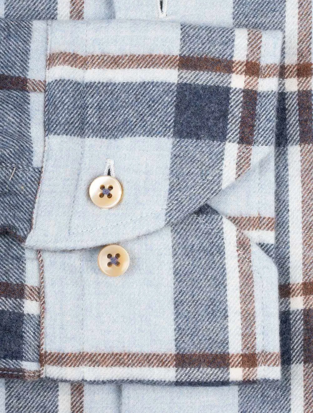 Checked Flannel Shirt Blue