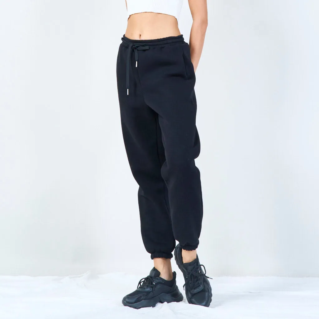 Classic drawstring jogger pants wholesale