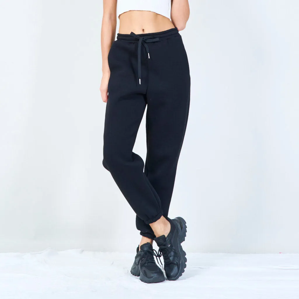 Classic drawstring jogger pants wholesale