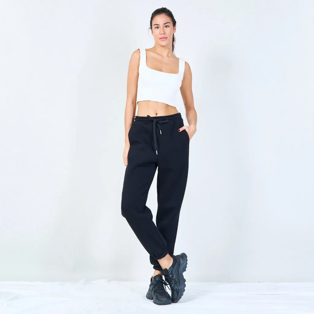 Classic drawstring jogger pants wholesale