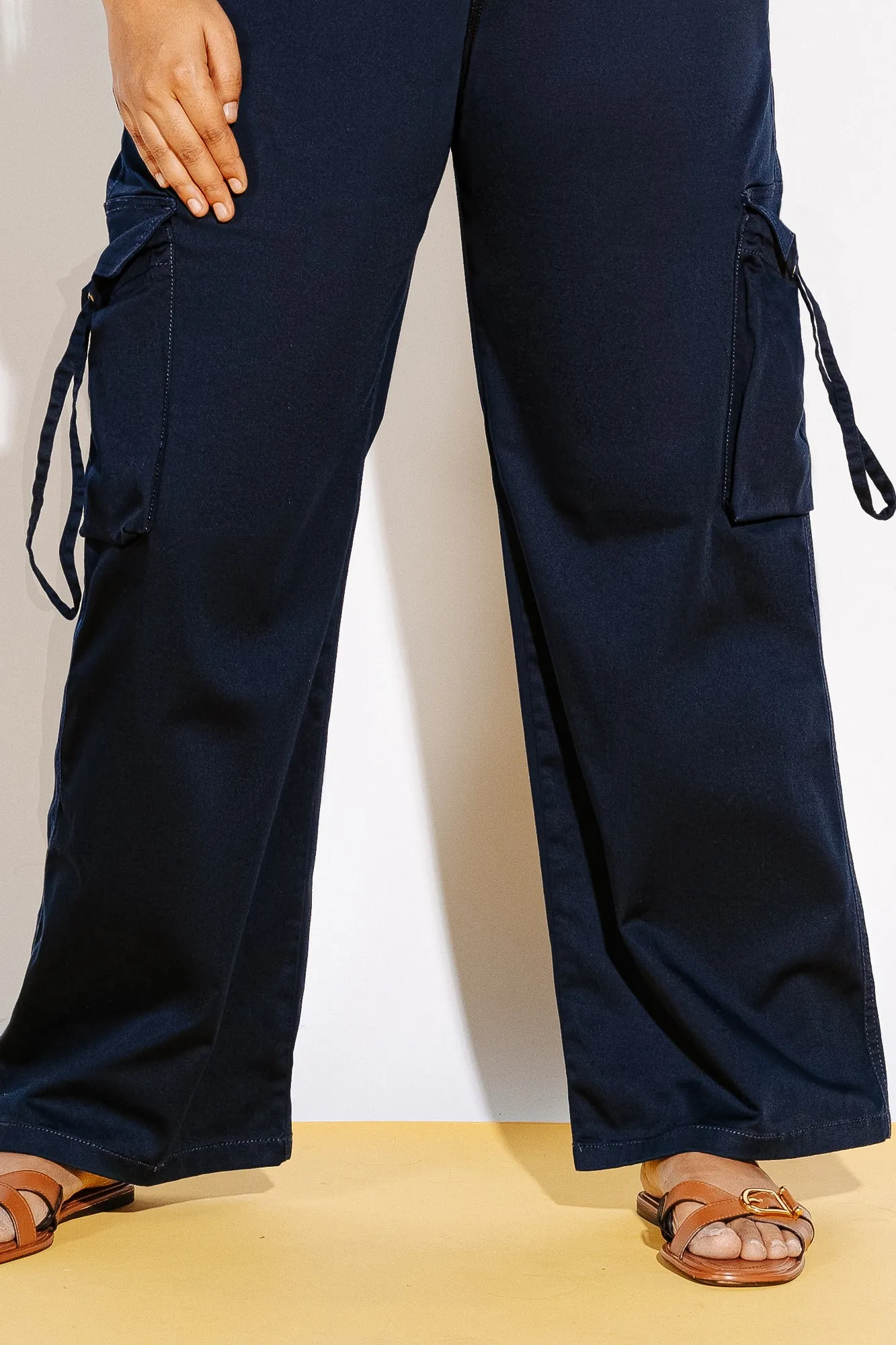 Curve Regal Blue Cargo Pants