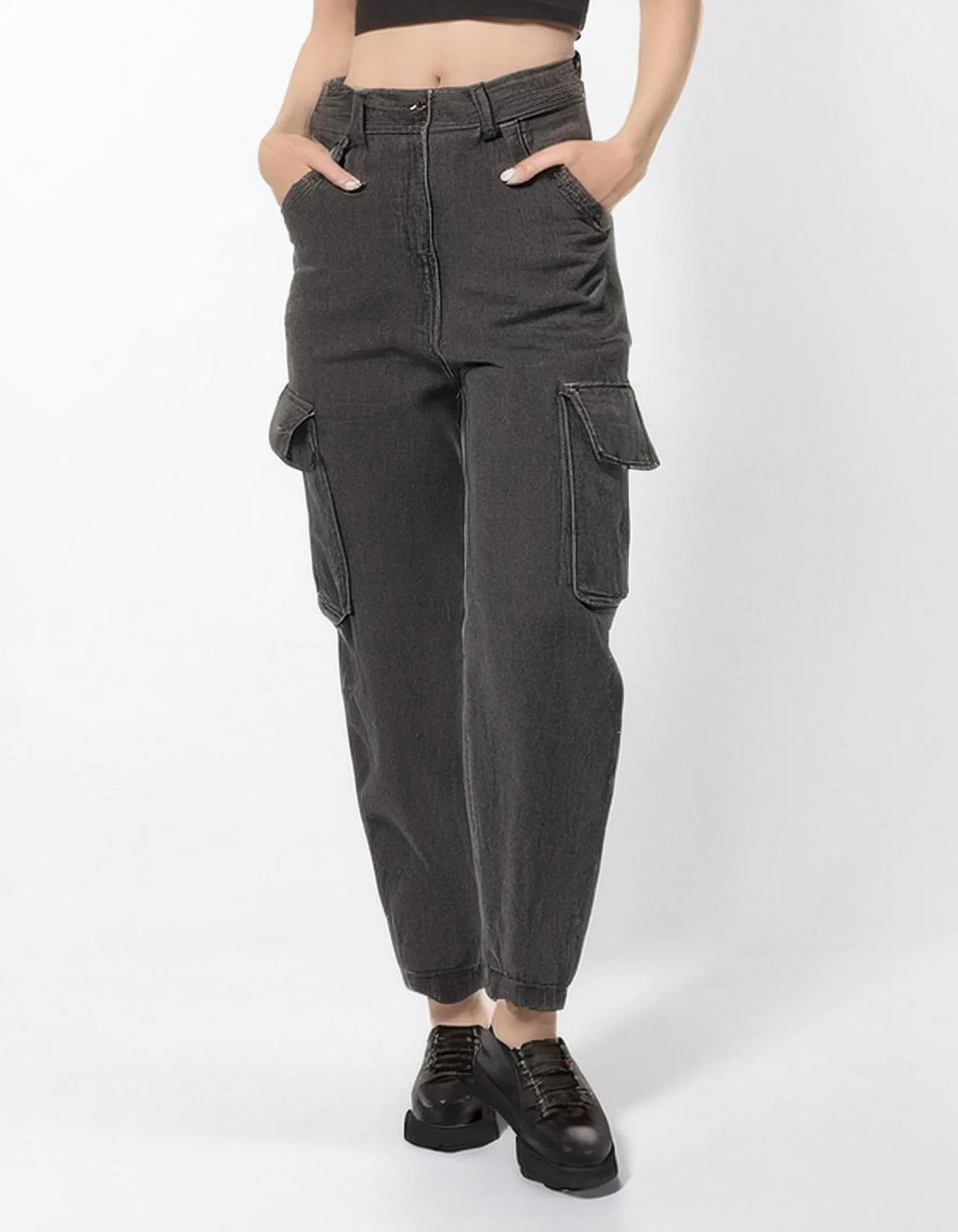 Dark Gray Cargo Pants