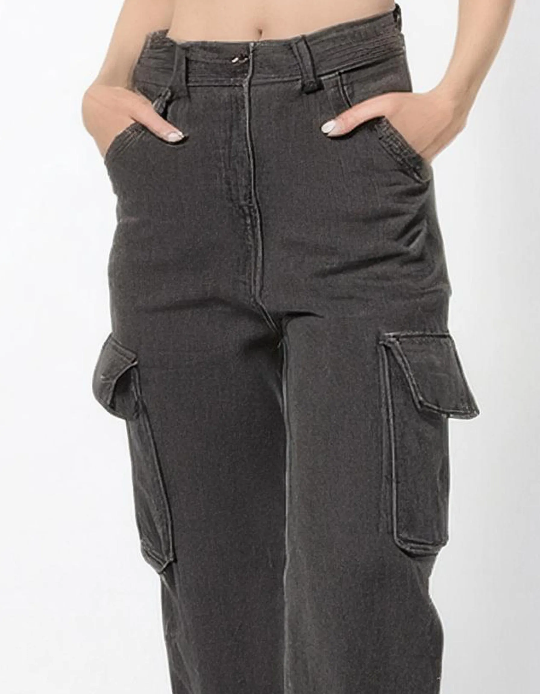 Dark Gray Cargo Pants