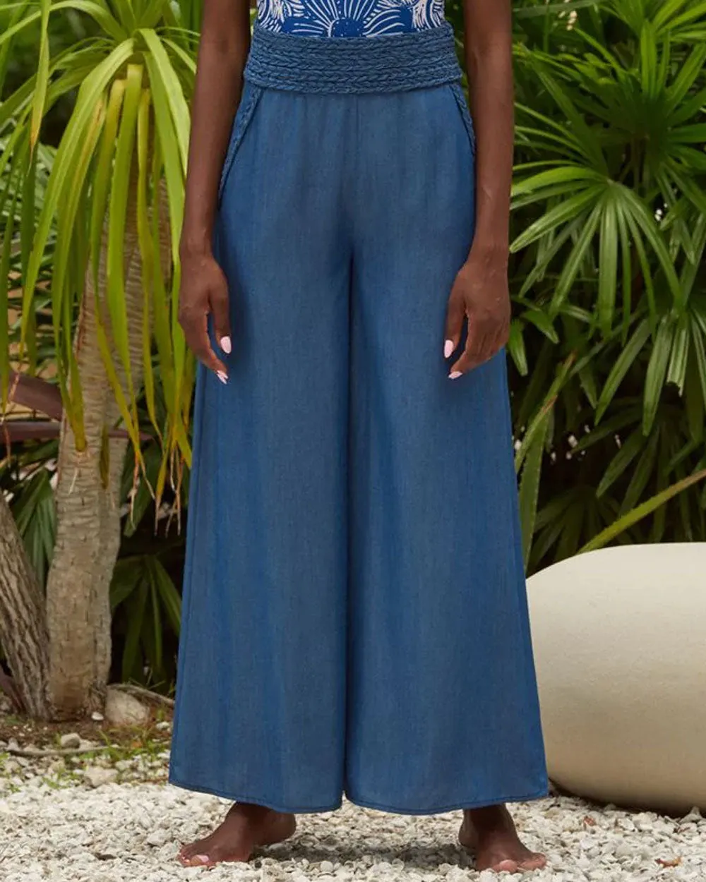 Denim Palazzo Pant