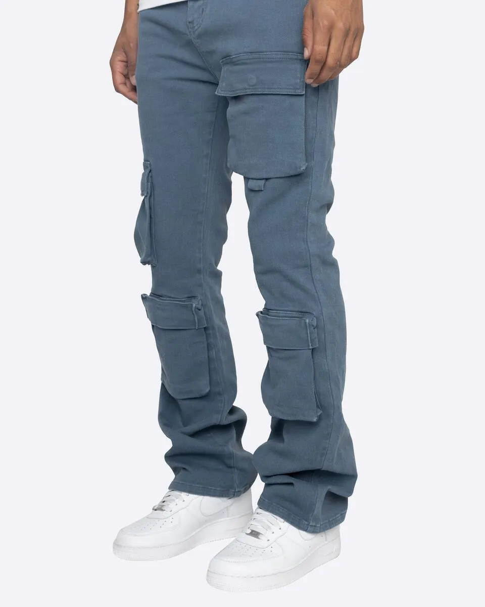 EPTM BACKLOT CARGO PANTS DENIM BLUE