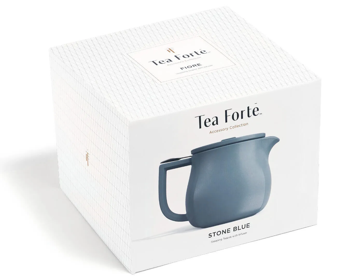 Fiore Teapot with Infuser Stone Blue