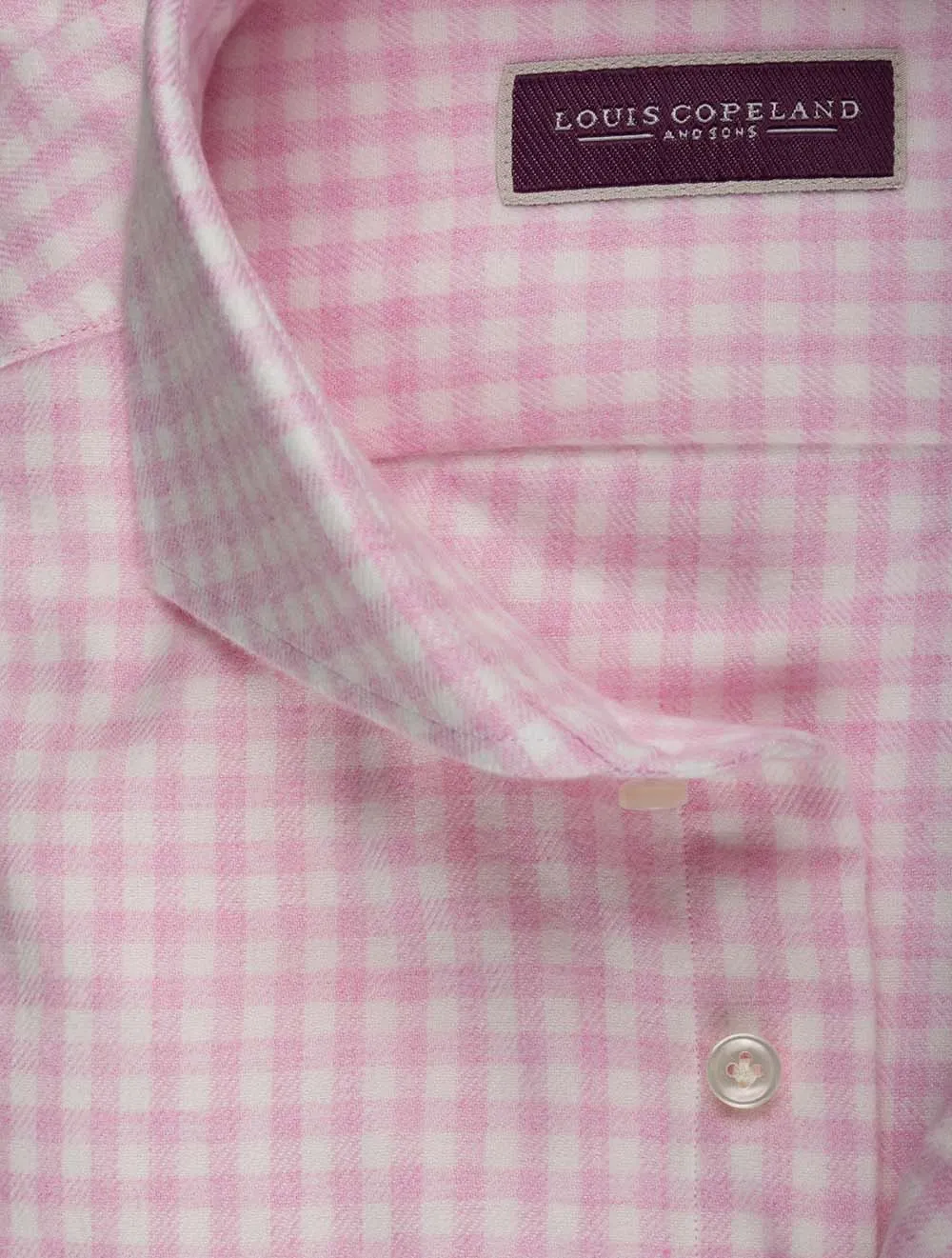 Flannel Gingham Slim Fit Pink