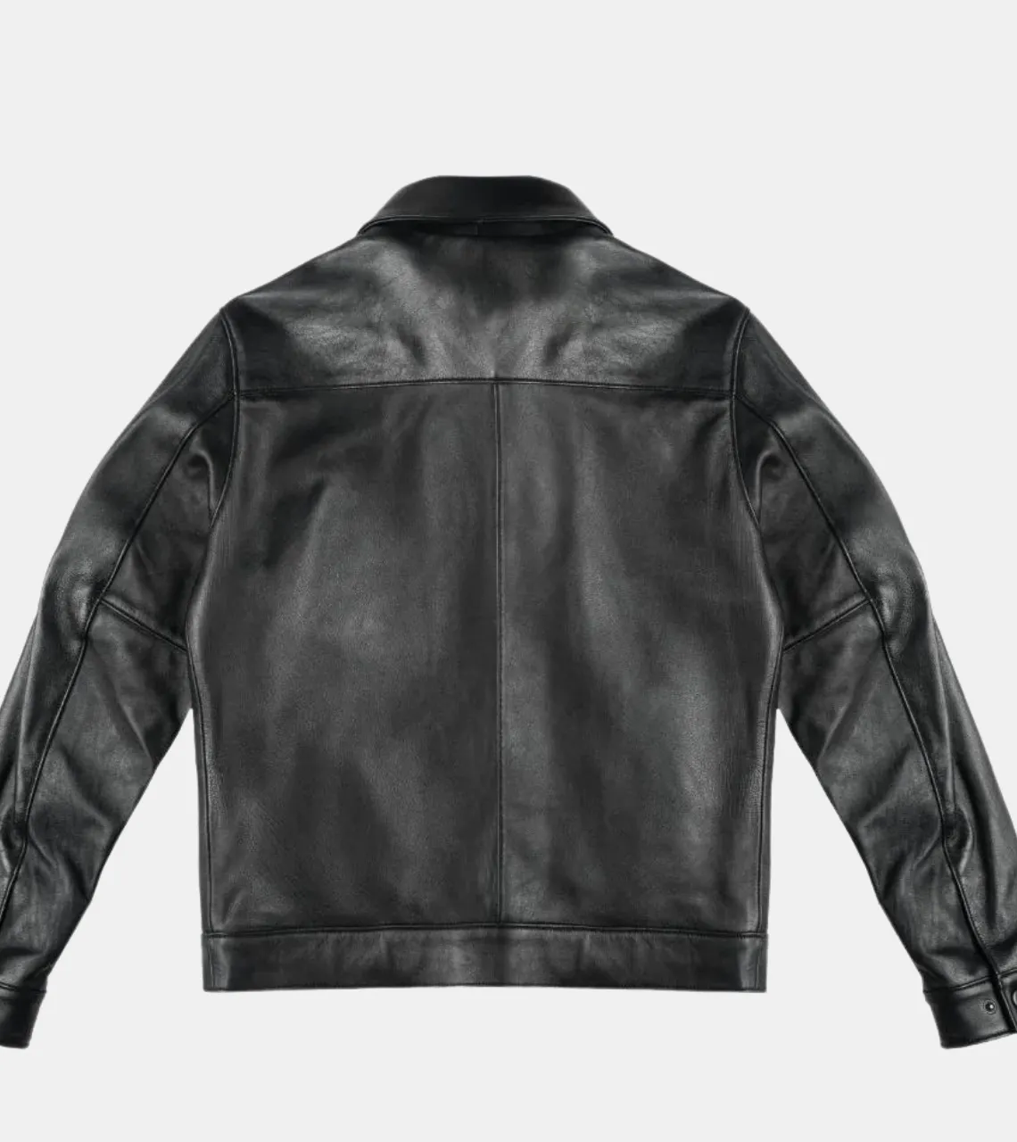 Flint Men's Black Leather Jacket