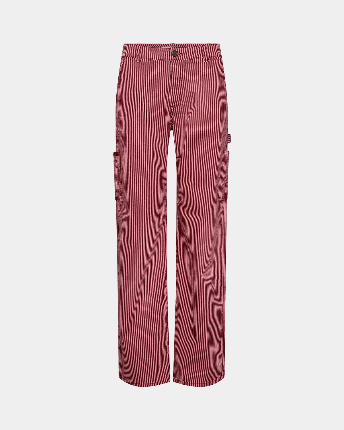 GITTESW TROUSERS - Red Striped