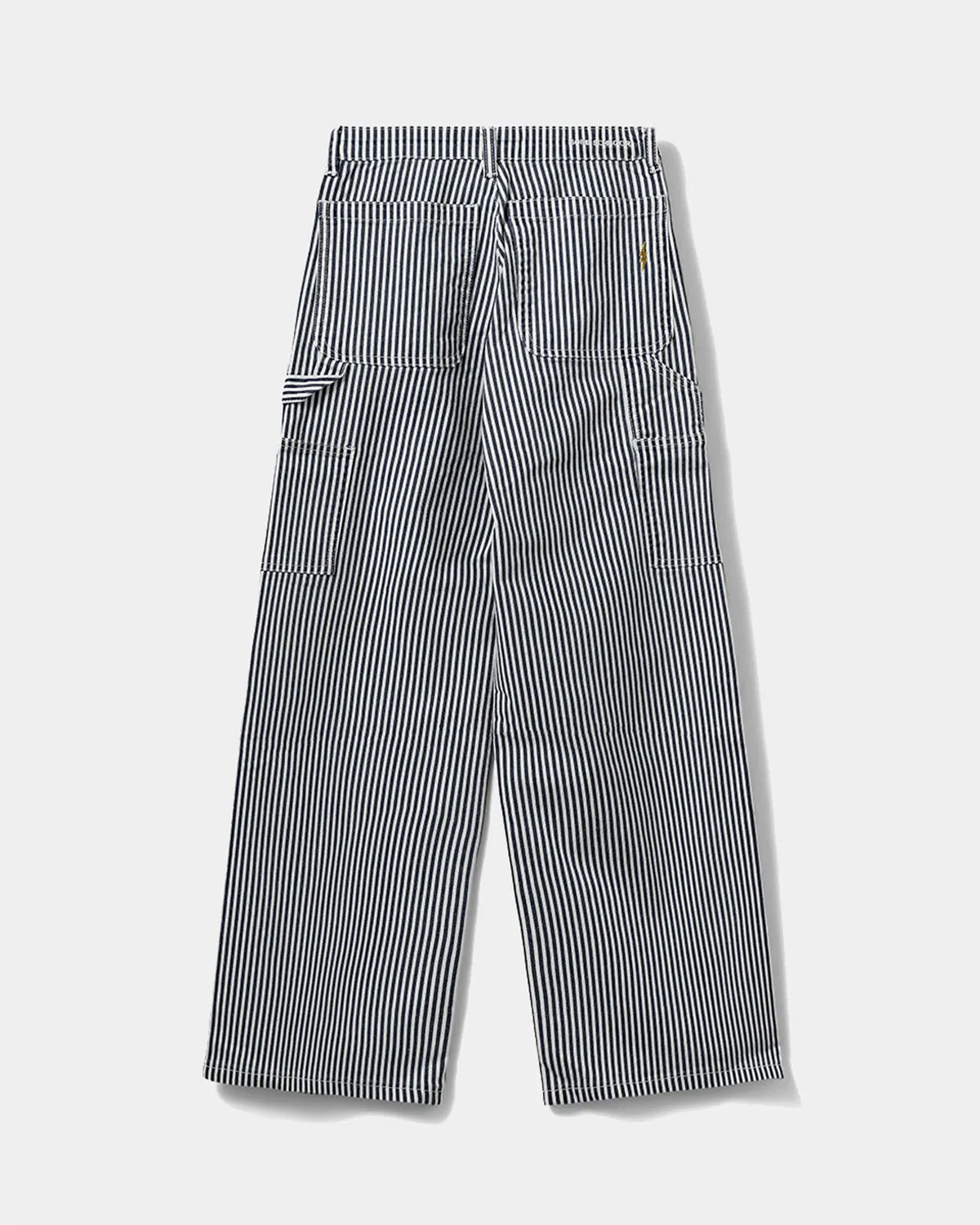 GITTESY TROUSERS - Dark Blue striped