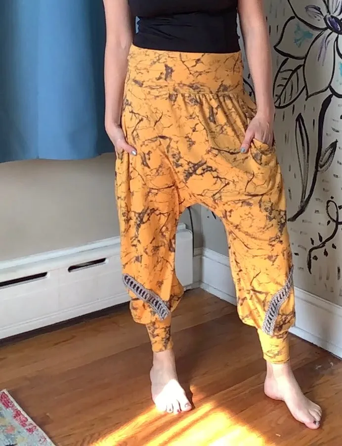 Last one! Jane Pants-Yellow/Grey