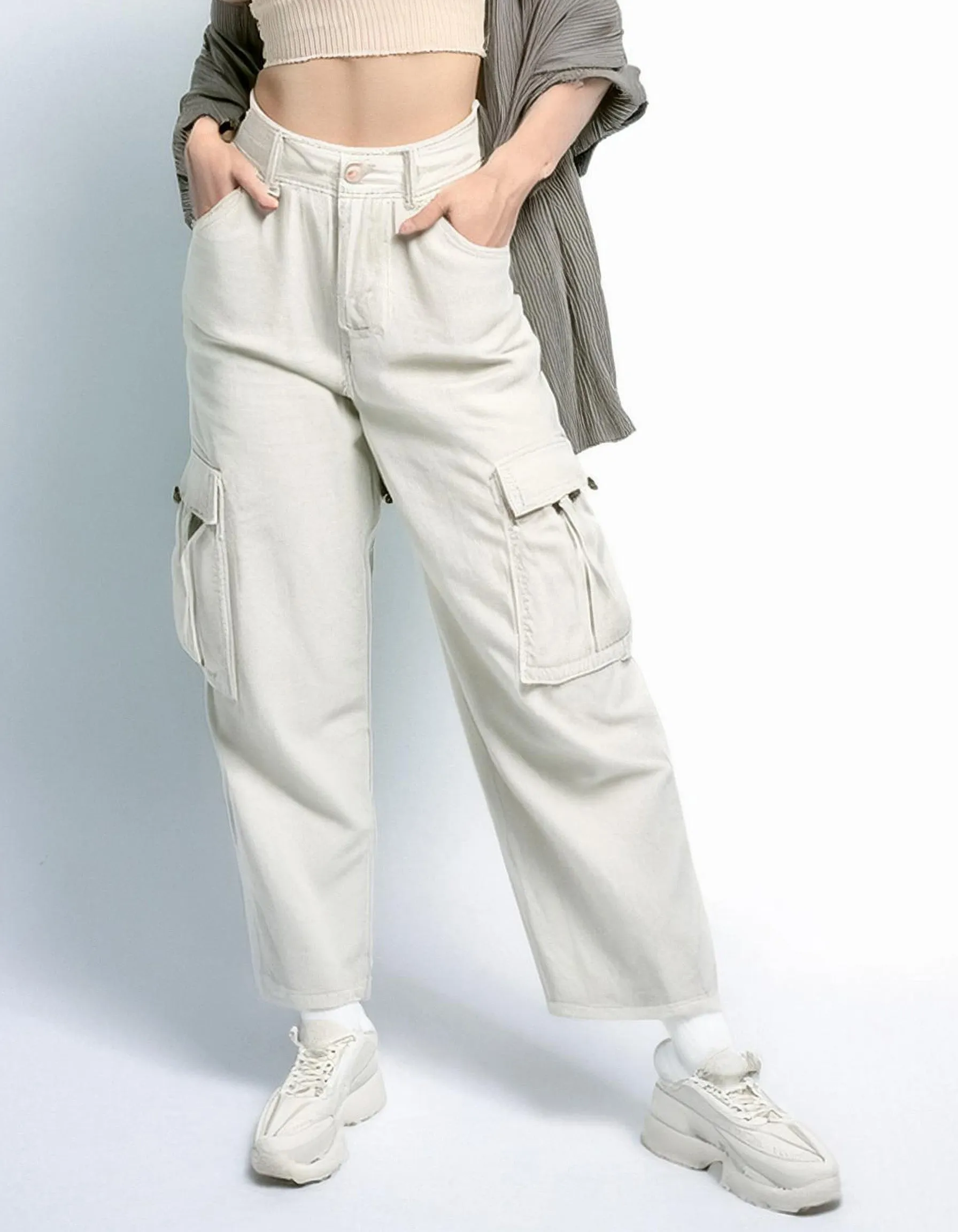 Light Gray Cargo Pants