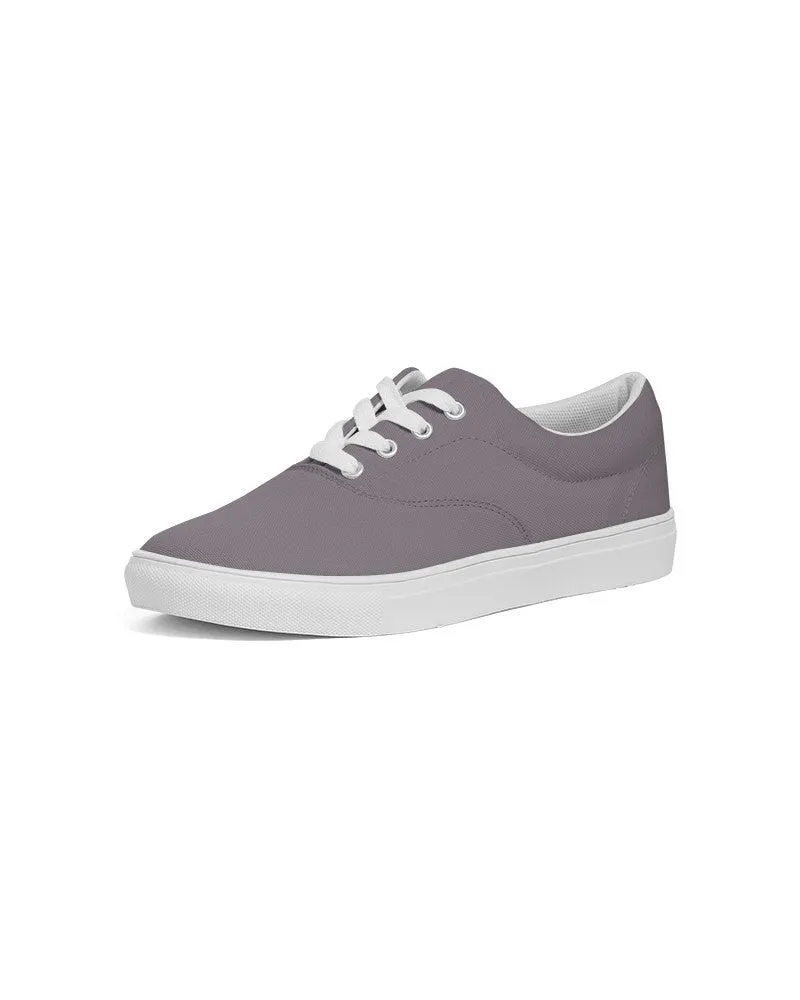 Medium Dark Magenta Gray Men's Canvas Sneakers | Men's | Medium Dark Pale Magenta Gray | C0M10Y0K60