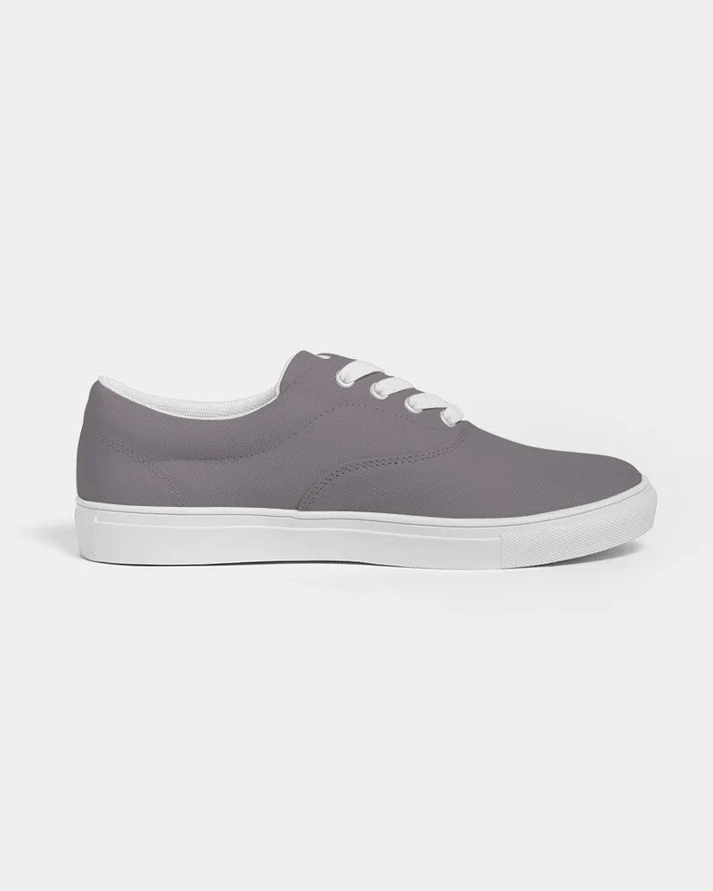 Medium Dark Magenta Gray Men's Canvas Sneakers | Men's | Medium Dark Pale Magenta Gray | C0M10Y0K60