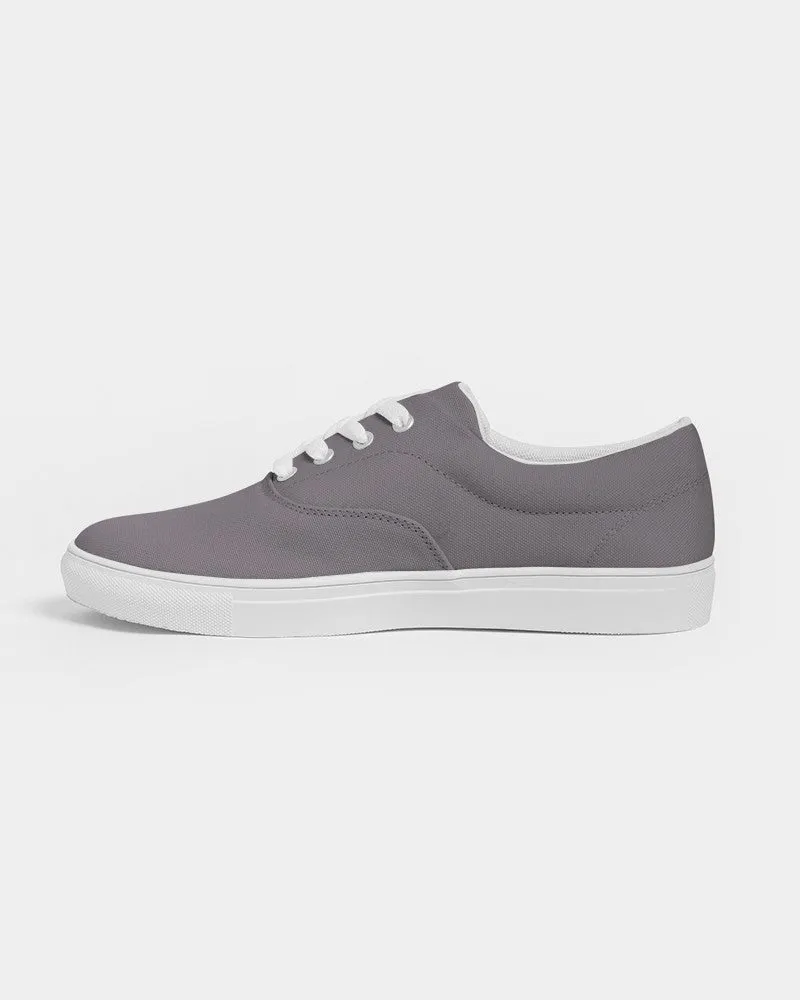 Medium Dark Magenta Gray Men's Canvas Sneakers | Men's | Medium Dark Pale Magenta Gray | C0M10Y0K60