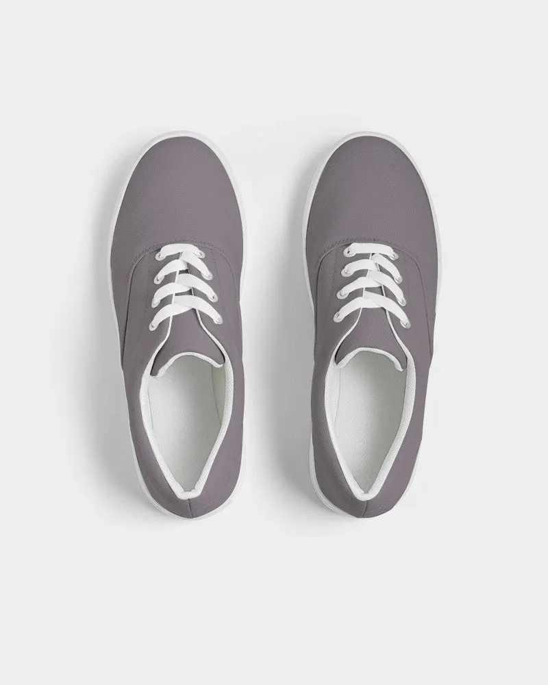 Medium Dark Magenta Gray Men's Canvas Sneakers | Men's | Medium Dark Pale Magenta Gray | C0M10Y0K60