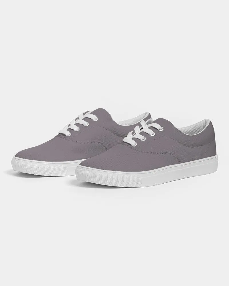 Medium Dark Magenta Gray Men's Canvas Sneakers | Men's | Medium Dark Pale Magenta Gray | C0M10Y0K60