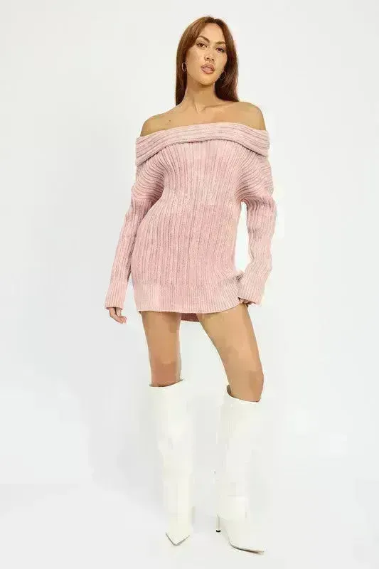 Oversized Off Shoulder Sweater