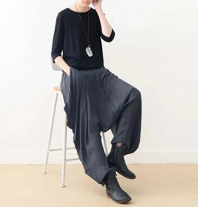 Pants for Women Elegant Linen Harem Pants