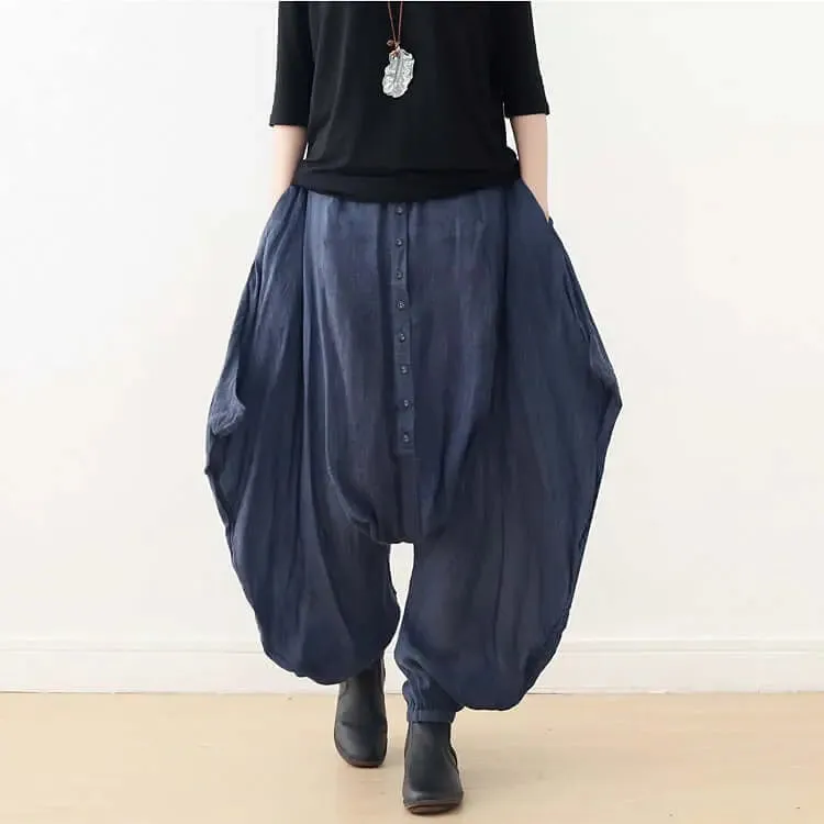 Pants for Women Elegant Linen Harem Pants