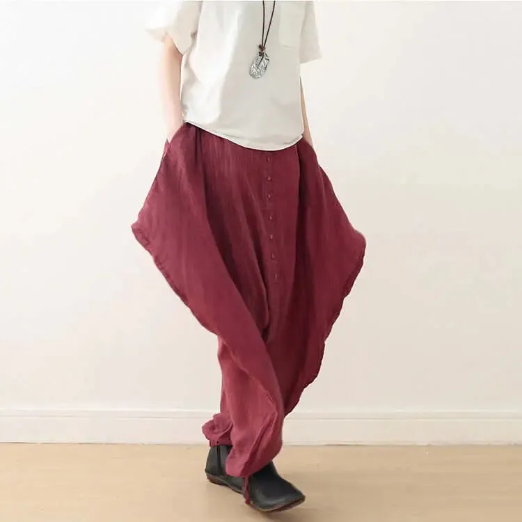 Pants for Women Elegant Linen Harem Pants