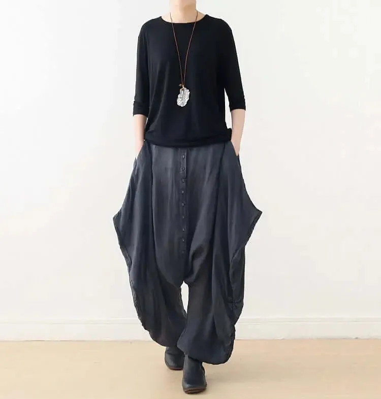 Pants for Women Elegant Linen Harem Pants