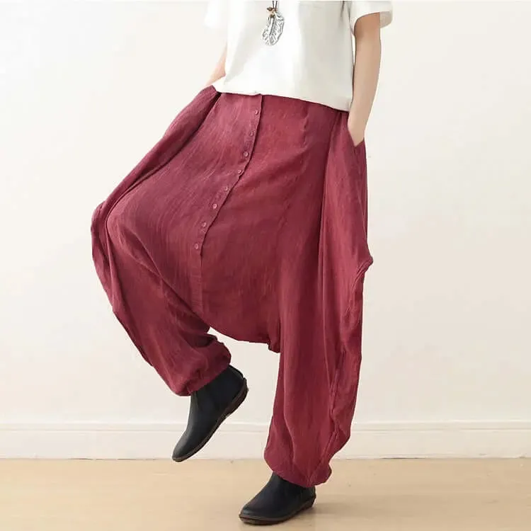 Pants for Women Elegant Linen Harem Pants