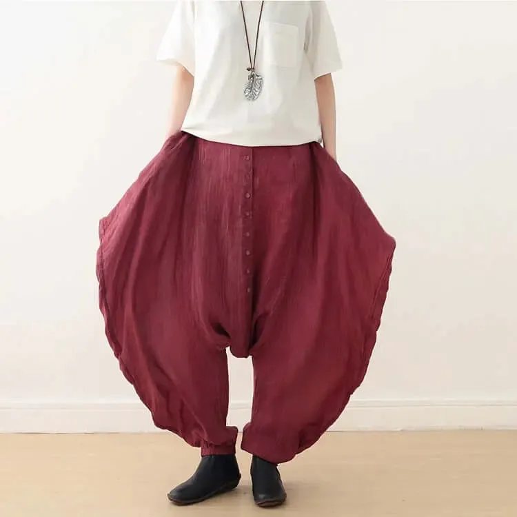 Pants for Women Elegant Linen Harem Pants