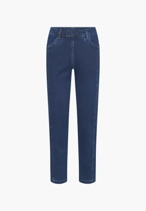 Piper Pure Regular Crop - Dark Blue Denim