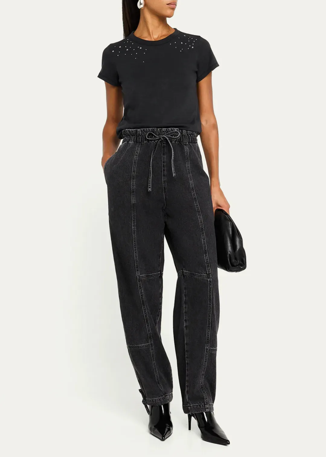 Rag & Bone Featherweight Jordan Denim Jogger Pants in Angelique