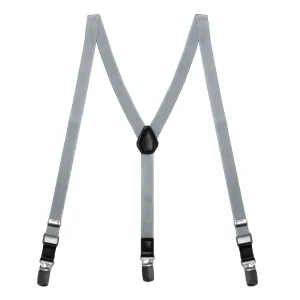 Shark Gray Skinny Suspenders