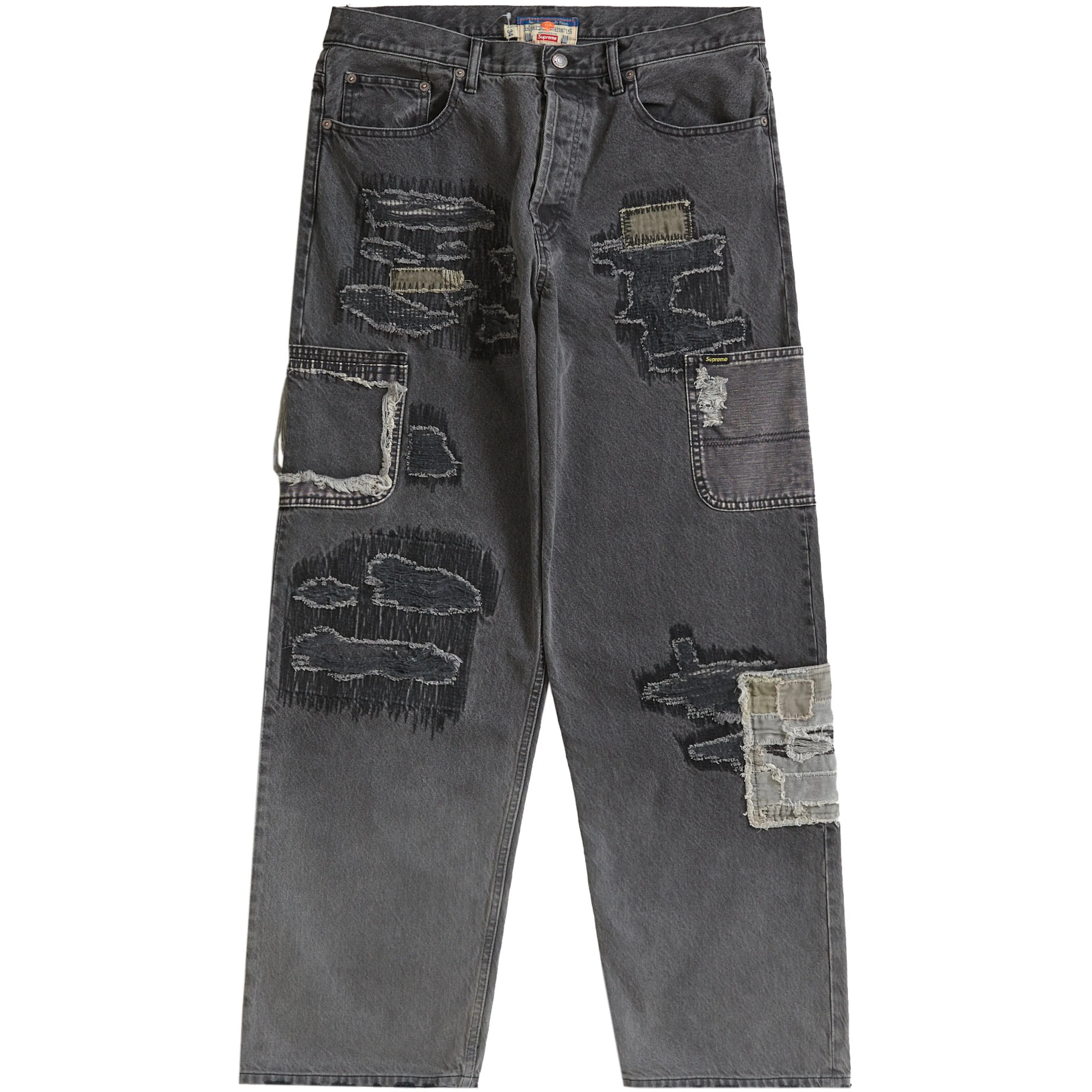 Supreme Blackmeans Mended Loose Fit Jean Pants